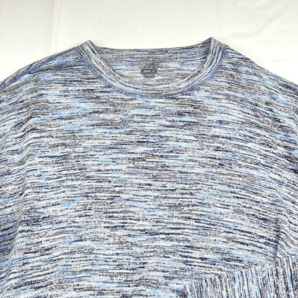 Aerie Cinched Long Sleeve sweatshirt Top Blue - Picture 4 of 8